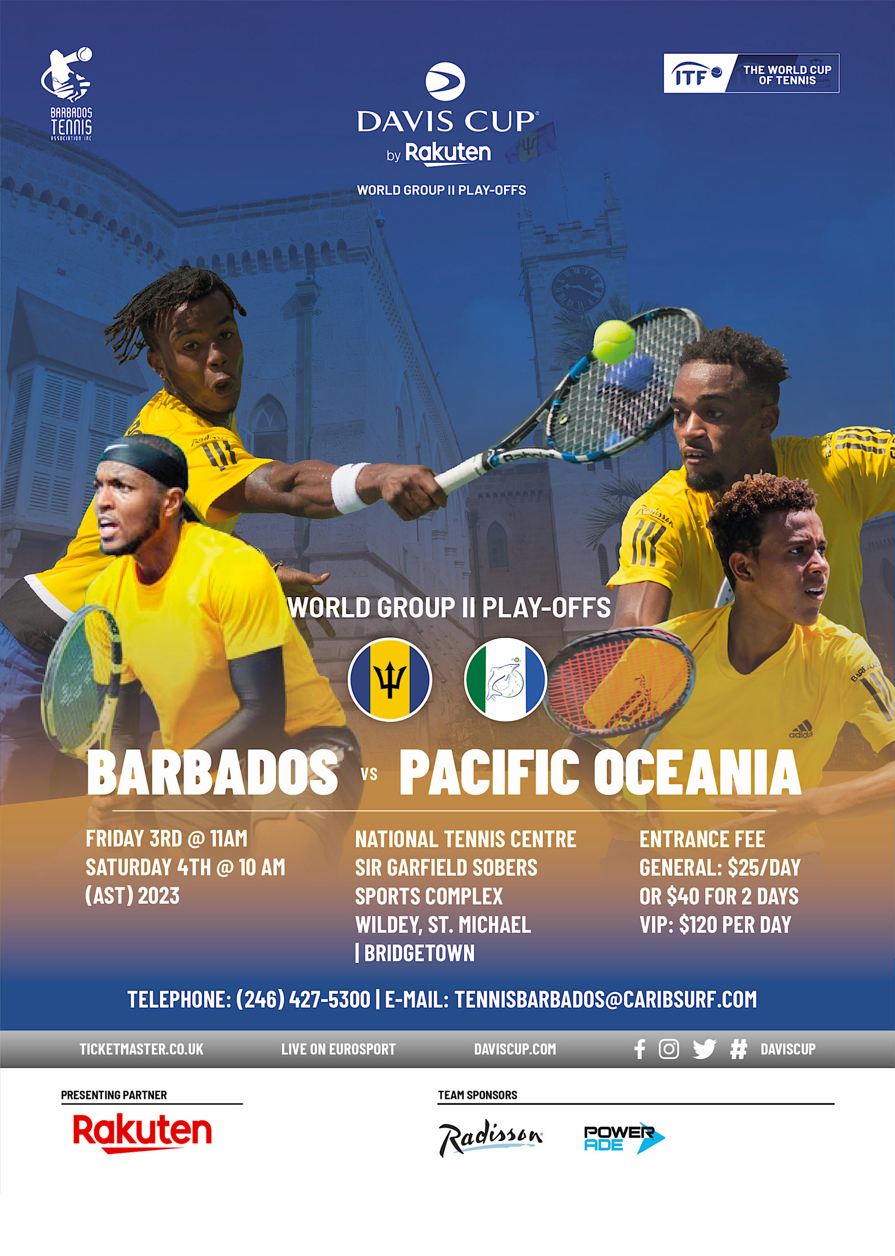 LIVE STREAMING of DAVIS CUP – World Group II Play Off